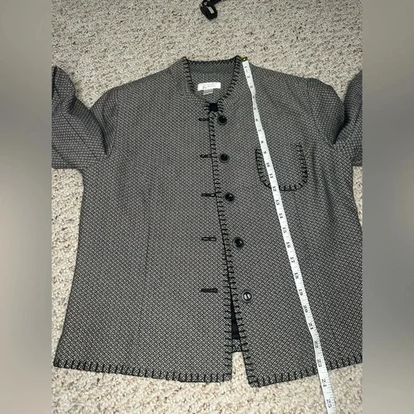 Christopher & Banks Jacket with Mandarin Collar size S - Picture 6 of 7